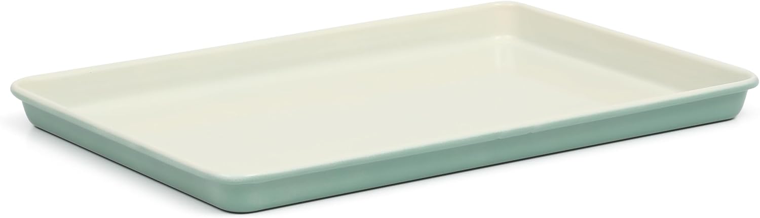 Carbon Steel Cookie Sheet with Nonstick Surface and Rolled Rims