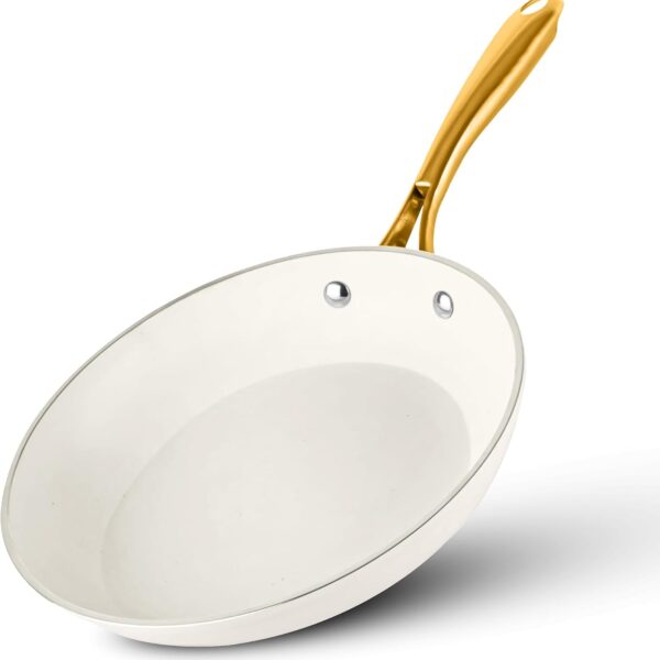 Nonstick Ceramic Cookware Set with Stay Cool Handles and Oven Safe Design