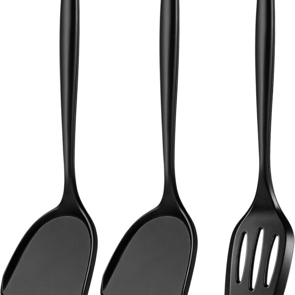 Silicone Spatula Set Heat Resistant Food Safe Non Stick BPA Free Solid Turner