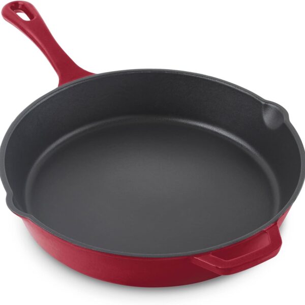 Titanium Ceramic Nonstick Cast Iron Skillet with Easy Release Coating