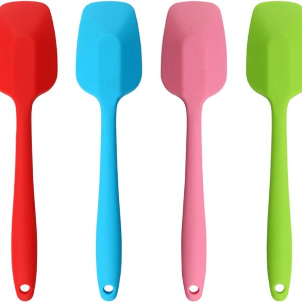 Silicone Spoonula Heat Resistant One Piece Seamless Design Non Stick