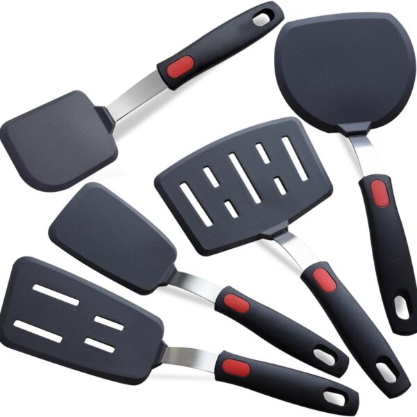 Silicone Spatula Set Heat Resistant Dishwasher Safe