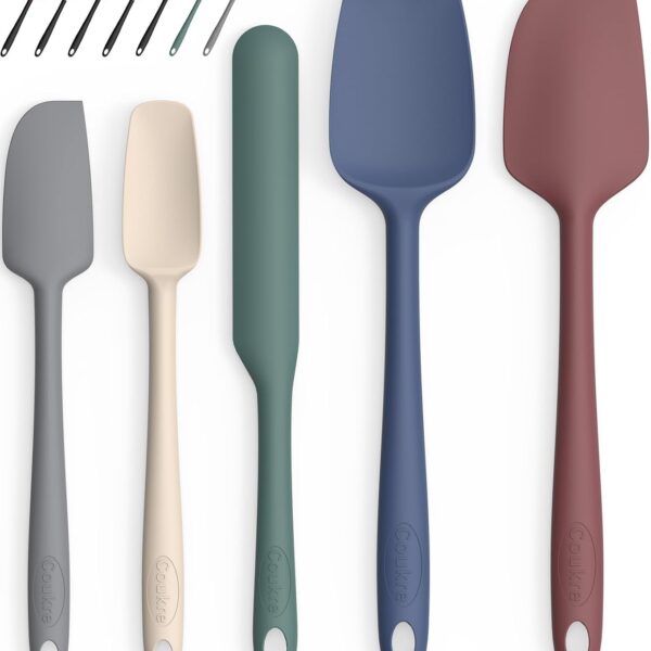 Silicone Spatula Set High Temperature Resistant Food Grade Dishwasher Safe For Baking And Cooking