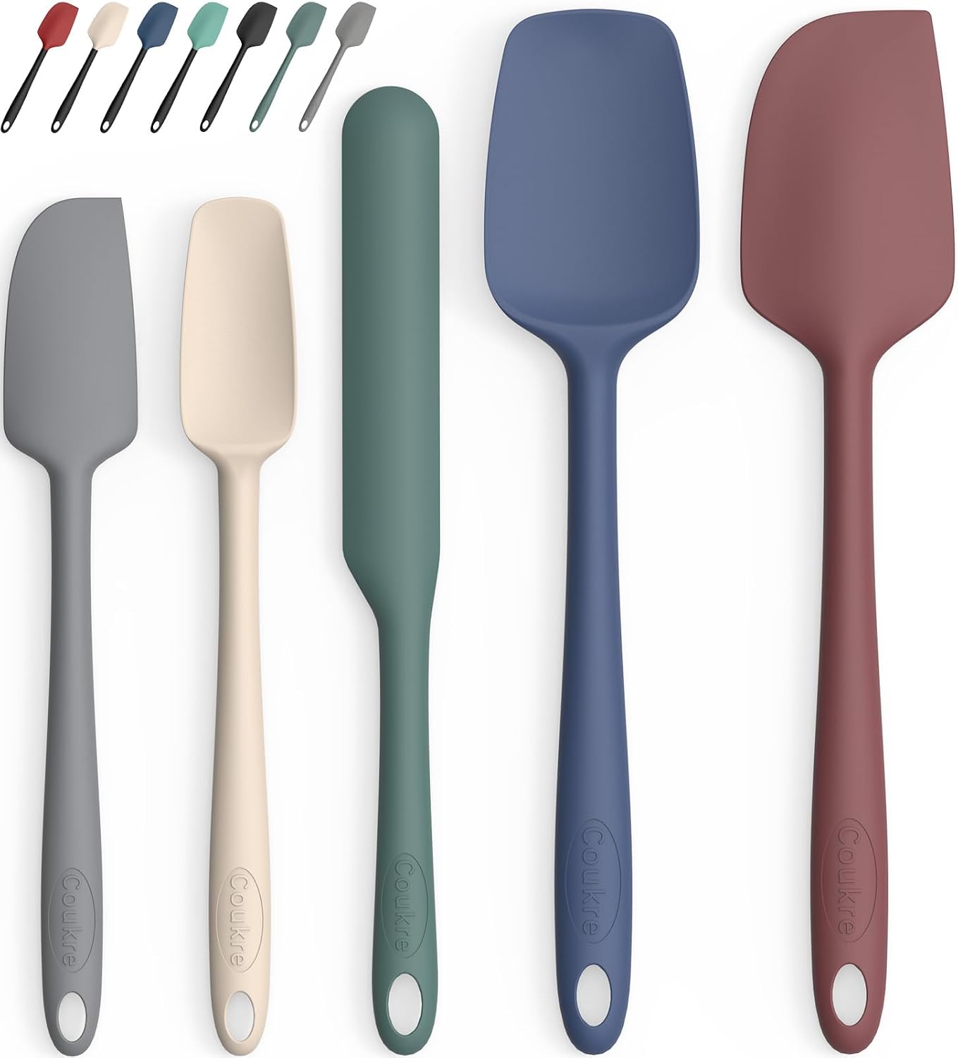 Silicone Spatula Set High Temperature Resistant Food Grade Dishwasher Safe For Baking And Cooking