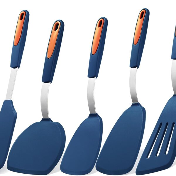 Silicone Turner Spatula Set Non Stick Heat Resistant
