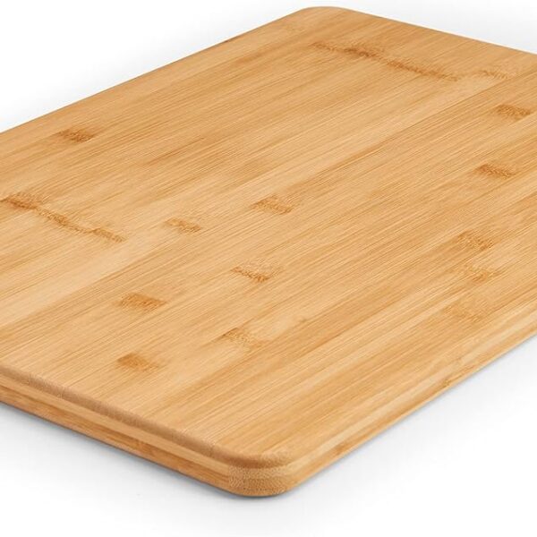 Bamboo Cutting Board with Reversible Surface and Easy Care