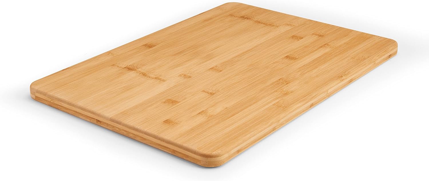 Bamboo Cutting Board with Reversible Surface and Easy Care