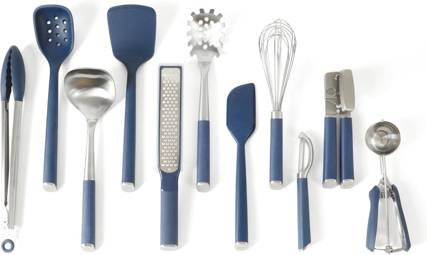 Silicone And Stainless Steel Kitchen Tool Set Heat Resistant Non Stick Safe Non Slip Handle